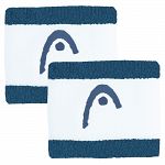 Head Striped Wristband 2.5" Teal / White